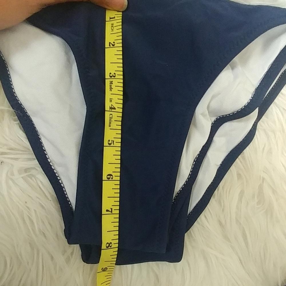 Yellow and blue push up bikini - Picture 6 of 6